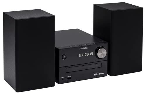 Kenwood M-420DAB Micro Hi-Fi Systeem met Bluetooth, DAB+, USB en CD, Zwart/Grijs