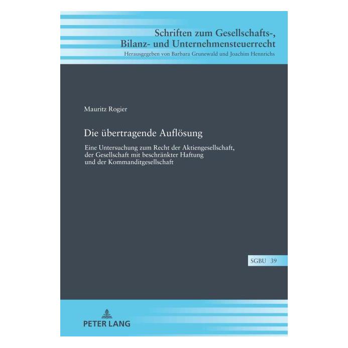 Peter Lang Rogier:Die übertragende Auflösung (Deutsch, Hardcover, Mauritz Rogier) (67841174)