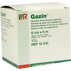 Gazin Verbandmull Gerollt Im Spender 6cmx5M 1 ST