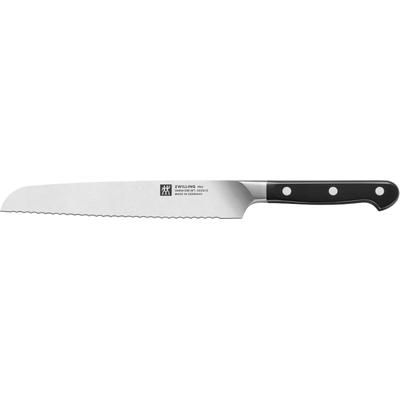 Brotmesser ZWILLING "Pro", schwarz, Klingenlänge 20cm, Spezialklingenstahl, Stahl, Kochmesser, Brotmesser, Klingenlänge 20 cm