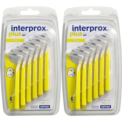 INTERPROx Plus Mini Gelb x2 2x6 St Zahnbürste