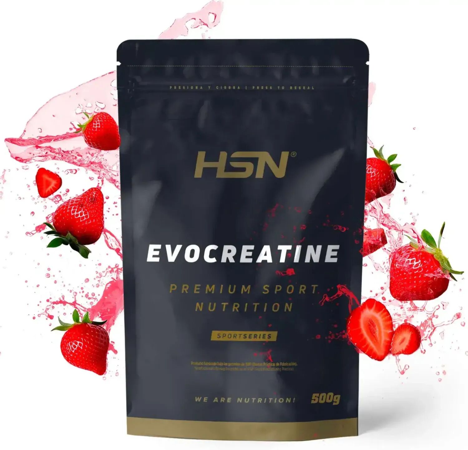 HSN Evocreatine 500g fresa - Creatina - Polvo - 100  Servicios