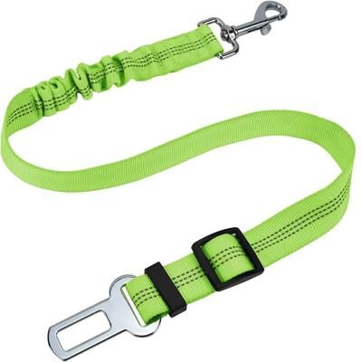 Uplift Treasures Adjustable Dog Car Safety Leash green