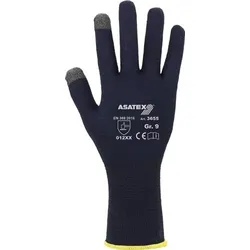 ASATEX Smartphone Feinstrickhandschuh dunkelblau Gr. 10 - 3655/10
