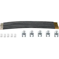 Hager H245EW Anschlusssatz, univ.Z, 5-polig, für SaS 12x5mm, Einspeisung waagerecht von unten