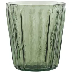 House Doctor Teelichtglas Tinka, Ø7 x H7.5cm, dunkelgrün