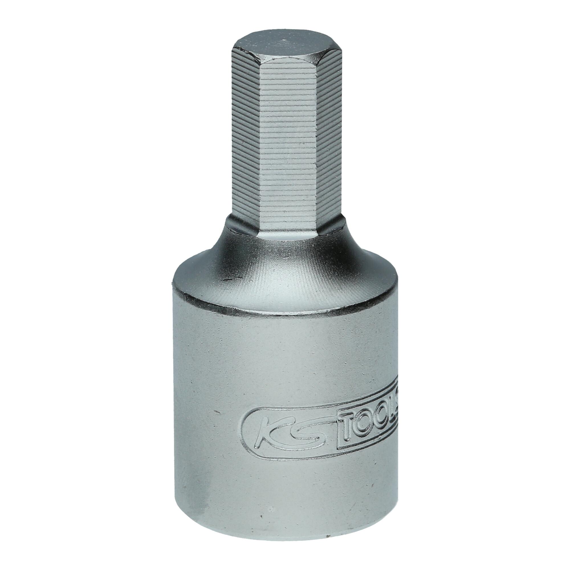 KS Tools 3/8 Zoll Öldienst-Bit-Stecknuss für Innensechskant-Schrauben, 8 mm (150.9123)