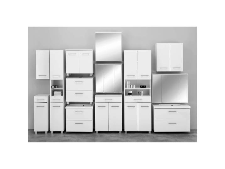 Spiegelschrank 80cm Weiß
