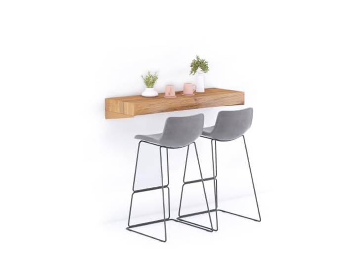 MOBILI FIVER, Evolution extra großes Barregal 120 x 40, rustikale Eiche, Made In Italy