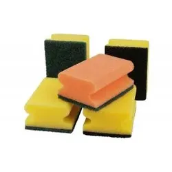 Padschwamm mit Griff | 95x70x45 mm| (gelb/schwarz)