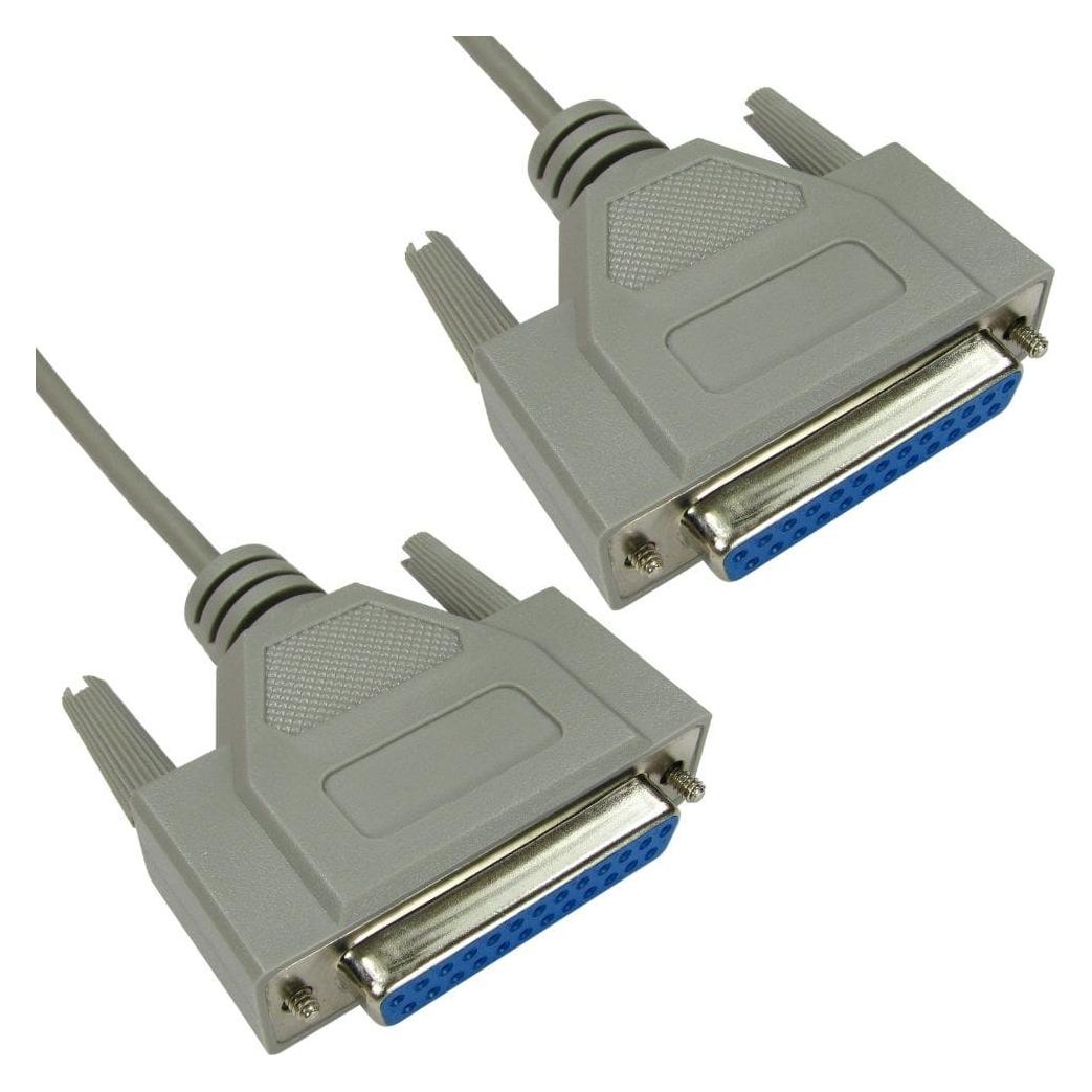 Cables Direct CDL 2m D25 (F)-D25 (F) Null Modem (2 m) (SL-905)