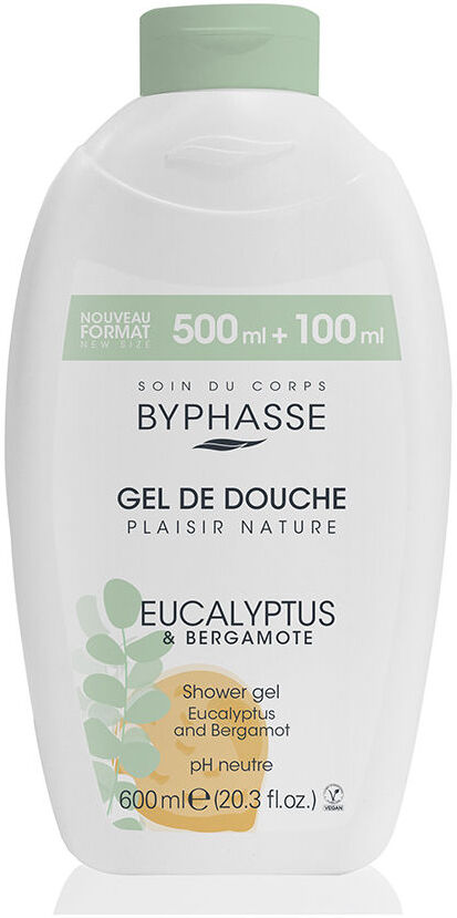 Byphasse Gel douche Eucalyptus & Bergamote 600 ml