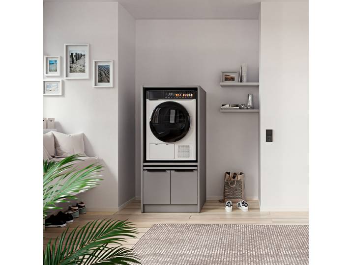 Meuble machine à laver Type B 70 x 150 x 68cm Gris/Gris mat