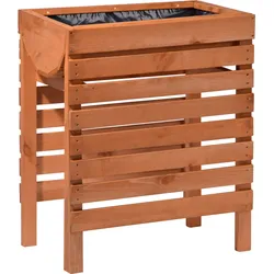 Dobar 58160FSCe Hochbeet inkl. Pflanzfolie, 56 x 36 x 71 cm