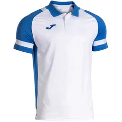 JOMA Lider Poloshirt Kinder 207 - weiß/royalblau 140