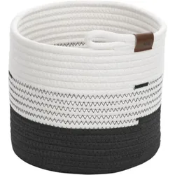 Kela, Aufbewahrungskorb, Korb Hedda weiss-schwarz (18 cm)