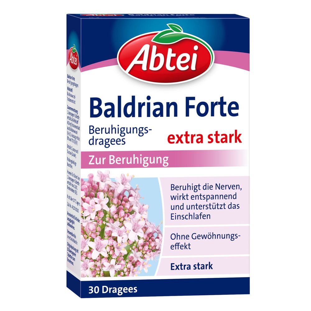 Abtei Baldrian forte überzogene Tabletten 30 St Überzogene