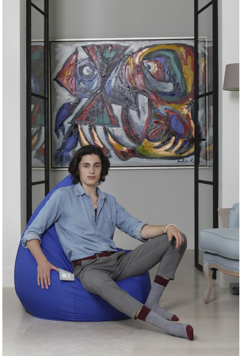 Sit On It Dropseat Zitzak Lounge stoel Blauw Ergonomisch