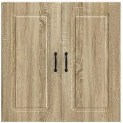 vidaXL, Regal, Qusonville (1x Wandschrank (2 Türen) 80 cm breit 80 cm hoch) (80 x 31 x 80 cm)