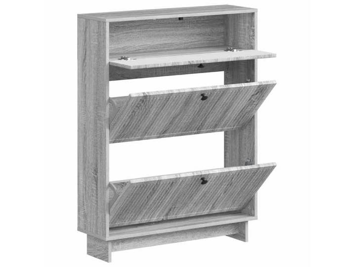 Casier à chaussures - Peu encombrant - Cabinet à chaussures EDE 78 x 24 x 103 cm - Bois d'ingénierie - Assemblage requis（3224）