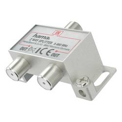 hama 00205230 Breitband-Kabelverteiler, 2-fach