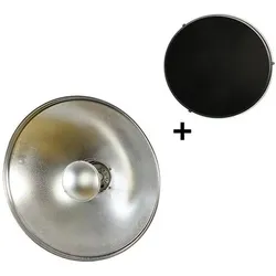 Studioking Beauty Dish Silber SK-BD420 42 cm mit Waben (Beauty Dish, 42 cm), Softbox + Reflektor