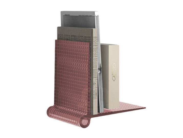 KARTELL set de 2 étagères KITE SHELVES (Rose - Technopolymère thermoplastique transparent)