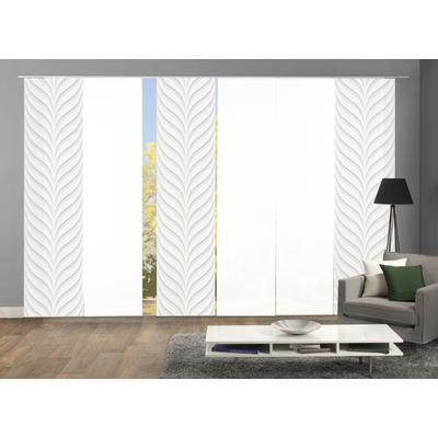 Schiebegardine HOME WOHNIDEEN "MURRAY 6er SET" Gr. 1, grau, B:60cm H:245cm, Polyester, Gardinen, Schiebevorhang Digidruck 6er Set MURRAY