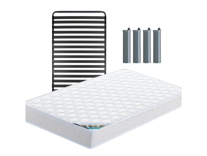 Pack matelas + titanium 22 90x190cm + pieds