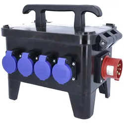 As - Schwabe, Baustromverteiler, Vollgummi CEE Baustromverteiler (6x, CEE 16/5, Typ 23)