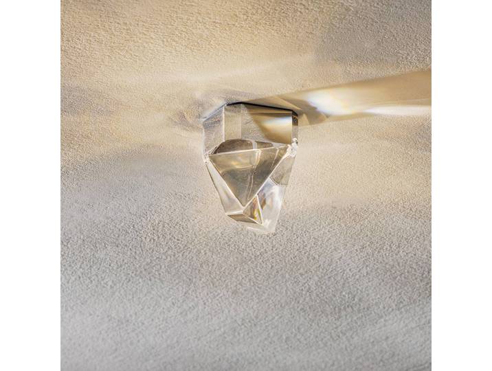 Fabbian LED Deckenlampe Tripla, dimmbar, klar / transparent, für Wohn- / Esszimmer, Kristall, LED Deckenleuchte