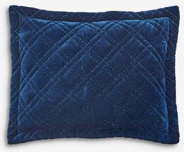 Velvet Diamond Quilted Sham by BrylaneHome in Deep Teal (Size KING)