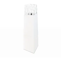 Divina Fire Vulcano White 40x40x145 Outdoor Bioethanol Gartenkamin
