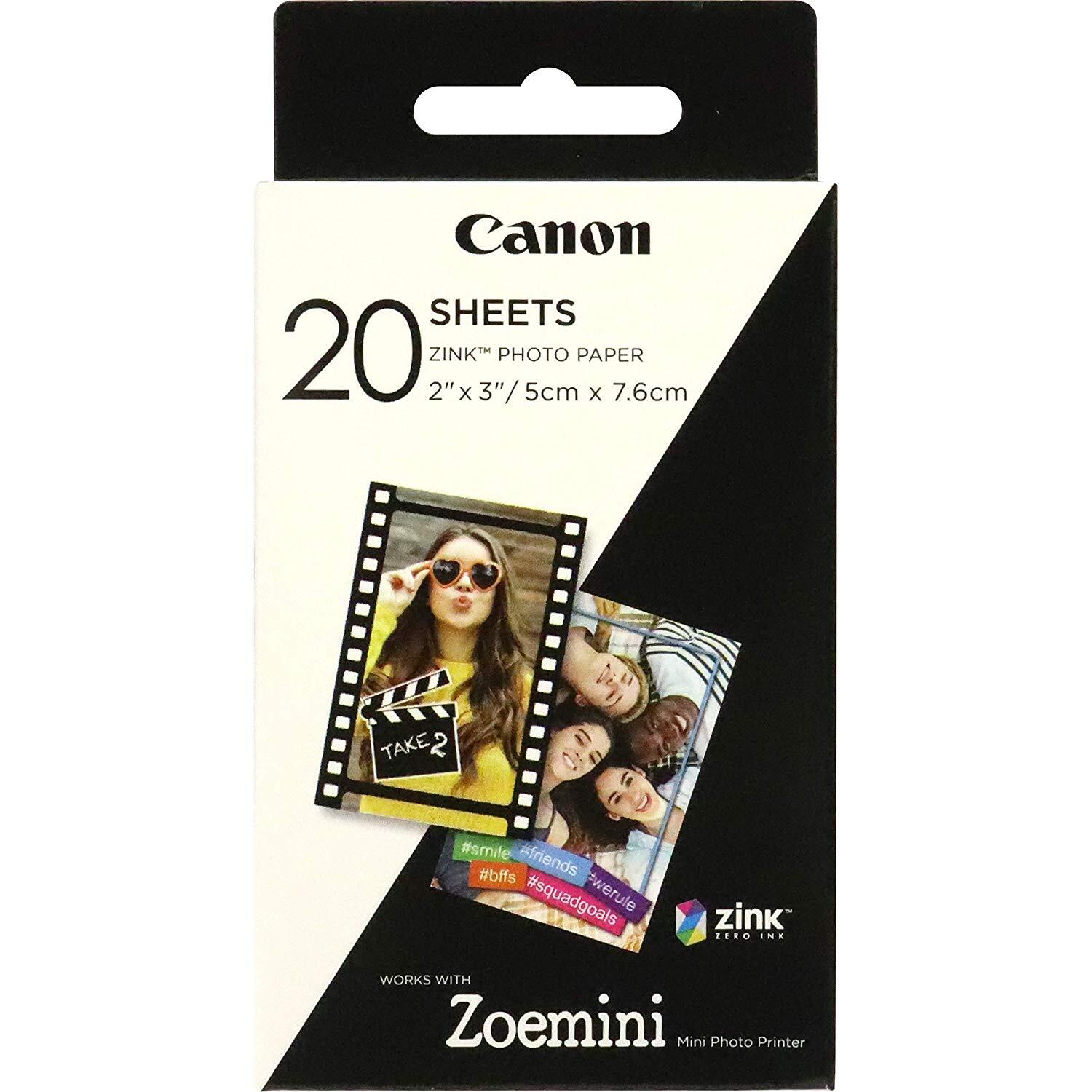 Canon ZP-2030 ZINK Fotopapier 50x75mm - 20 Blatt 3214C002