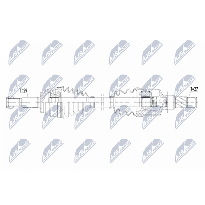 NTY Antriebswelle NPW-RE-224 Hinterachse links