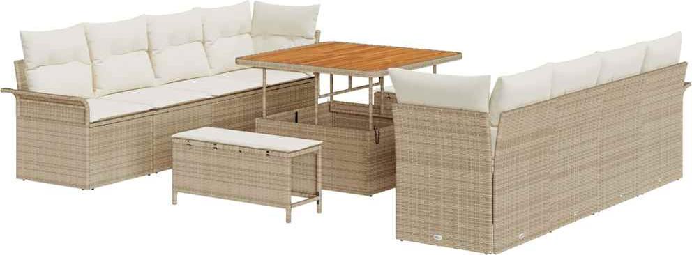 vidaXL Garten-Sofa-Set Beige