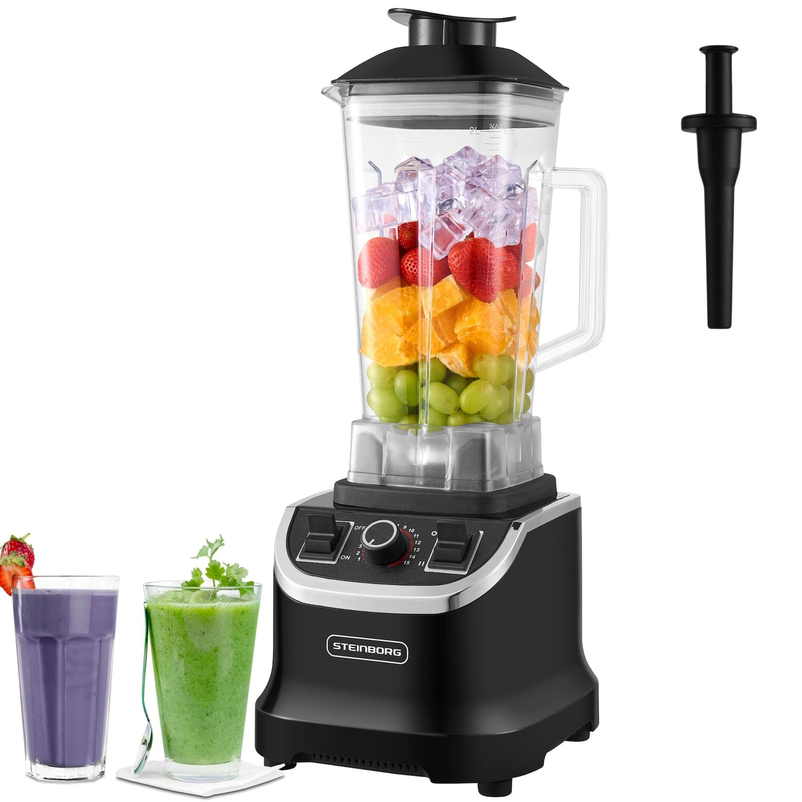 Steinborg Hochleistungsmixer BPA-frei 15 Stufen+Pulsfunktion 2.0L 1500W