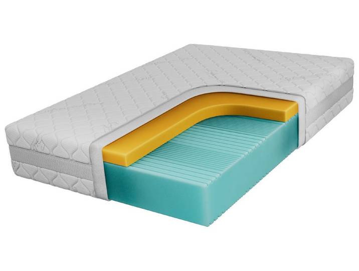 Visco-Matratze ORIO, MKS MÖBEL, 23 cm hoch, (Matratze, punktelastisch, 7-Zonen, Visco- und HR-Schaum, ohne Federkern, H2), Schaummatratze H2 – ergonomisch, hygienisch, für Allergiker