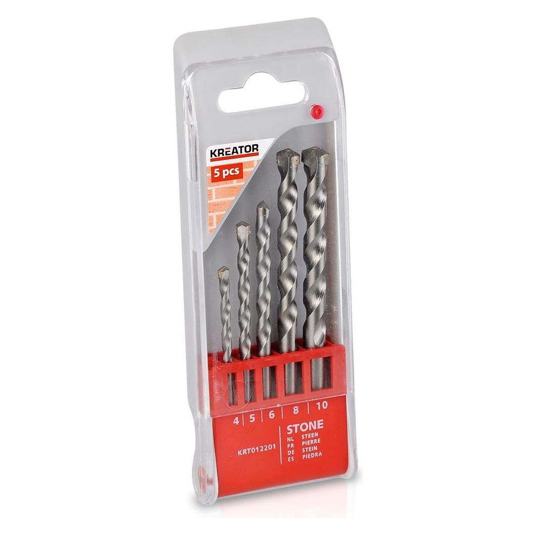 Kreator Steinbohrer-Sets Ø 4-5-6-8-10mm - 5 St. (KRT012201)