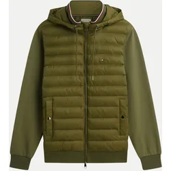 Steppjacke mit Kapuze Grün L