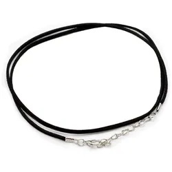 Packs Faux Suede Pendant Cords -  2.5mm x 55cm - Black A001