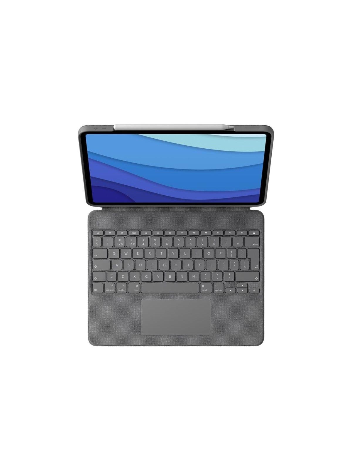 Logitech Combo Touch for iPad Pro 11" (M4) & iPad Pro 11" Gen 1/2/3/4 - Graphite - Tastatur & Folio-Set - Französisch - Grau