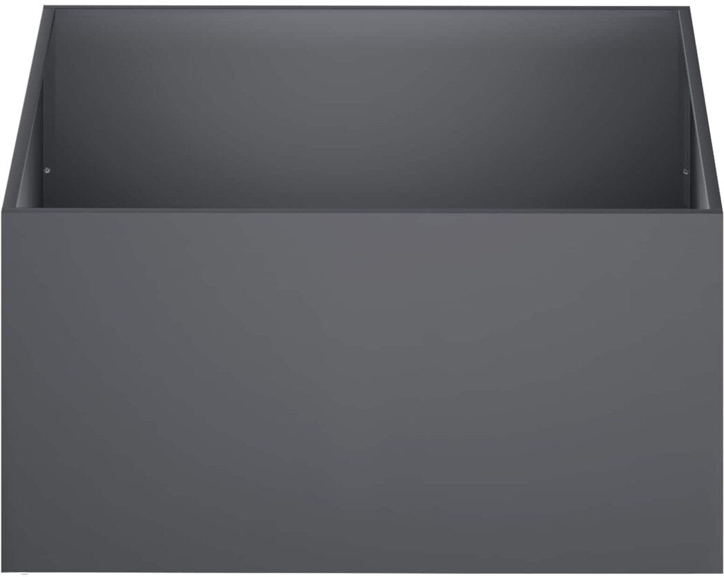 Borough Wharf Planter Anthracite 40cm H x 60cm W x 60cm D