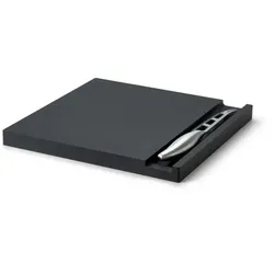 Continenta Käse-Set mit Messer, Duracore schwarz 25x25x2 cm