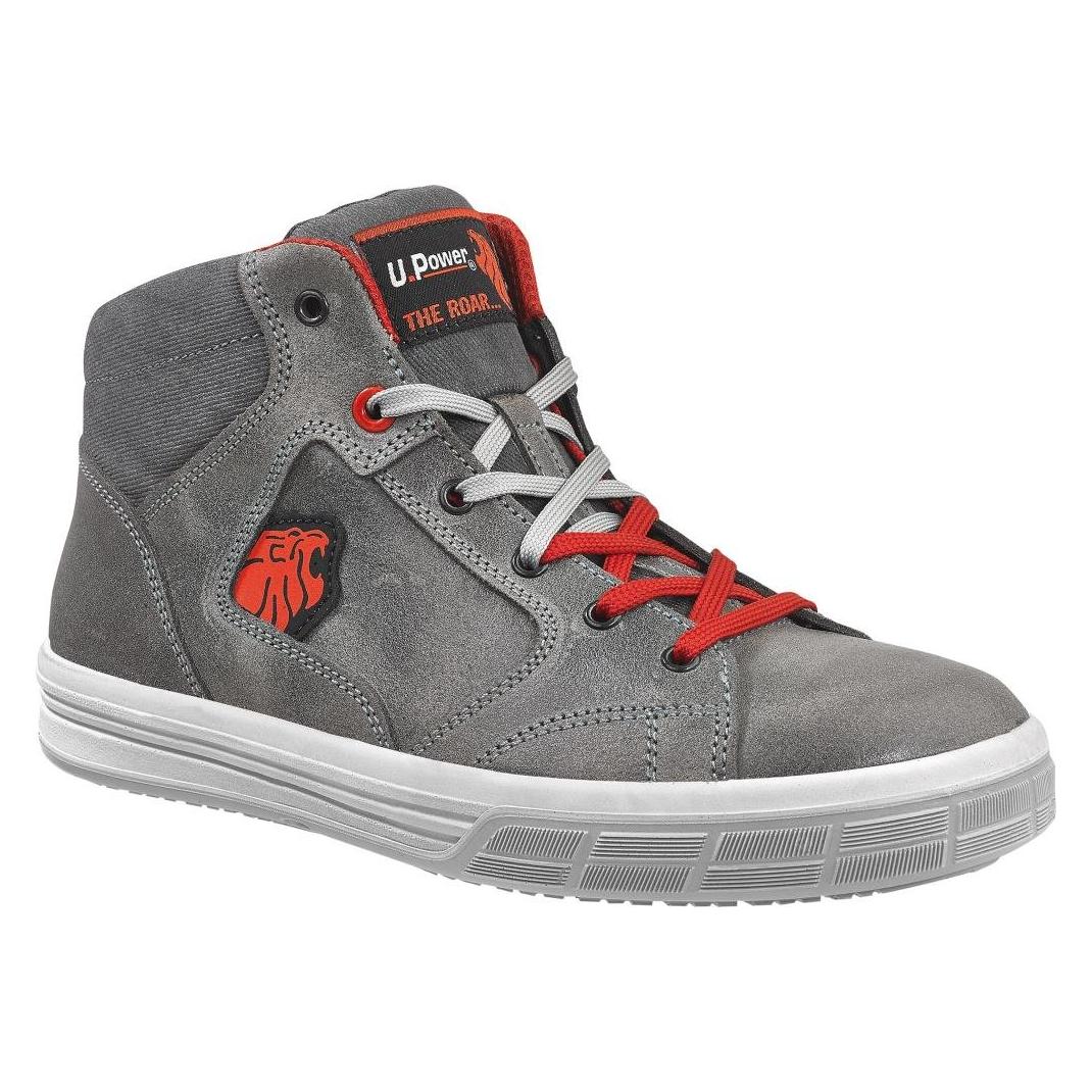 U-Power Sicherheitsstiefel Predator Grösse 47 grau S3 SRC EN ISO 20345 Leder (S3, 47) (SN10044-47)