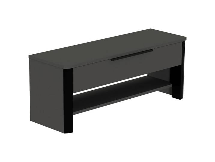 Dieter Knoll Garderobenbank, Anthrazit, Holzwerkstoff, 1 Schublade(n) Schubladen, 104x42x34 cm, Abstellfläche, Garderobe, Garderobensets & -serien, Garderoben-Serie