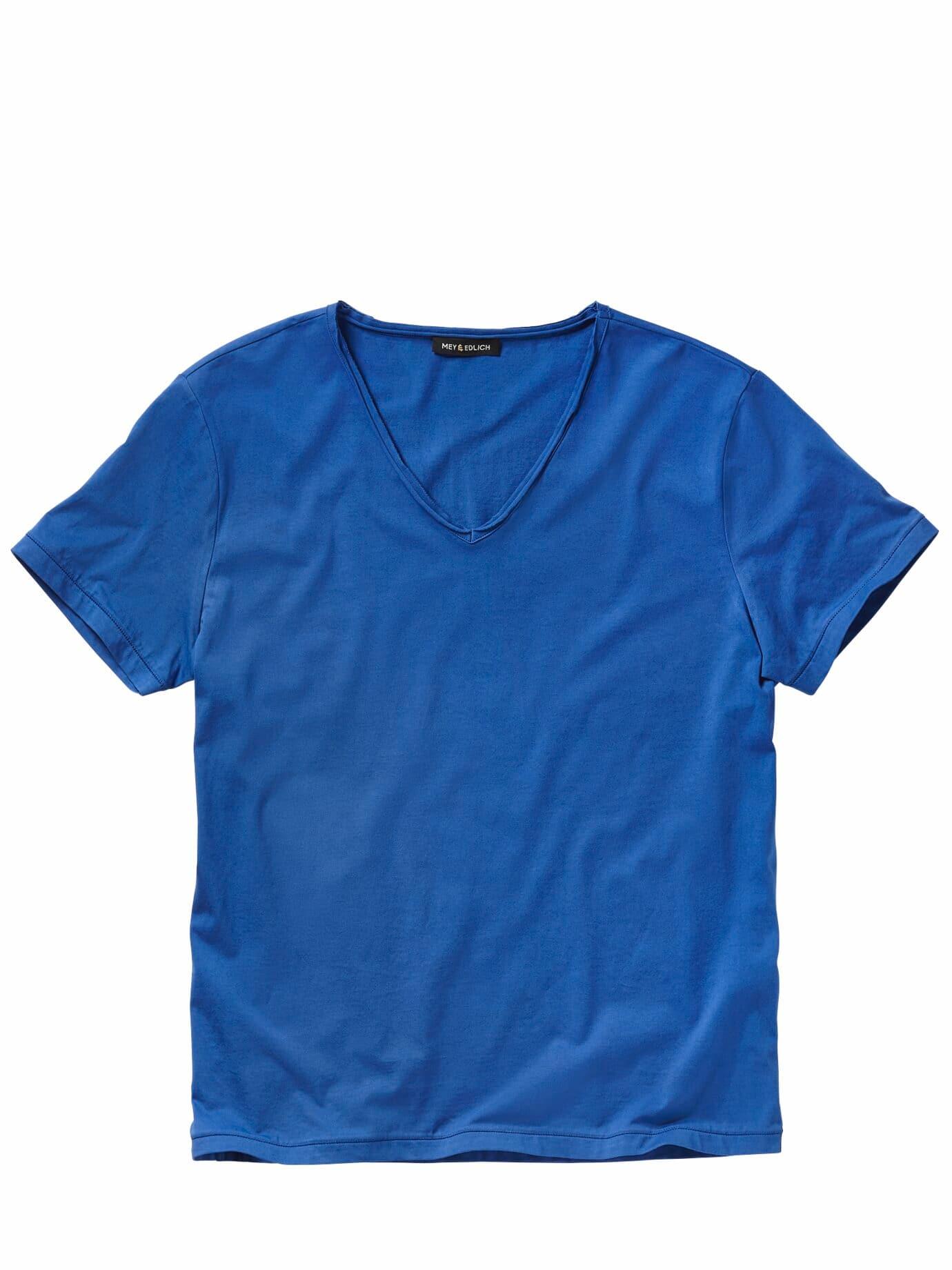 Mey & Edlich Herren Liegestütz-Shirt Blau 100 % Baumwolle