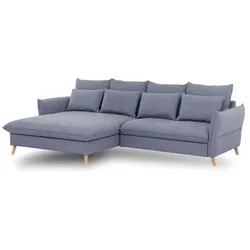 Exxpo by Gala Ecksofa Walker Stoff Grau Steel
