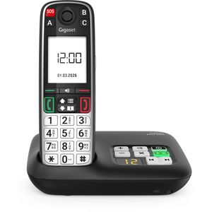 Gigaset EASY 500A Telefon, Großtastentelefon, schnurlos, mit Anrufbeantworter