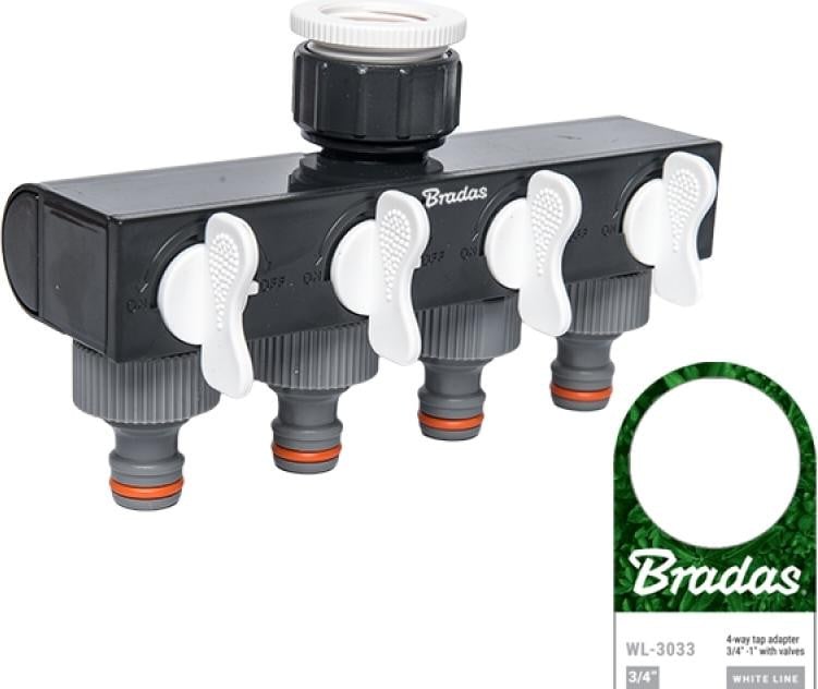 Bradas White Line vierwegverdelers
